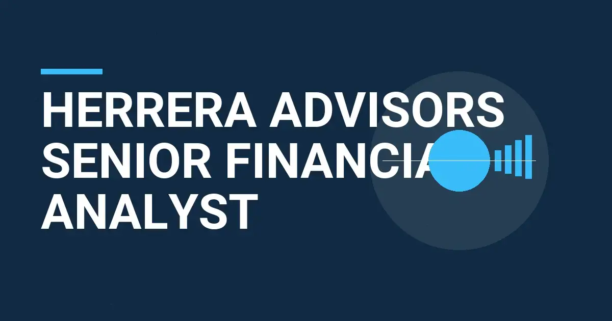 Herrera Advisors Senior Financial Analyst
