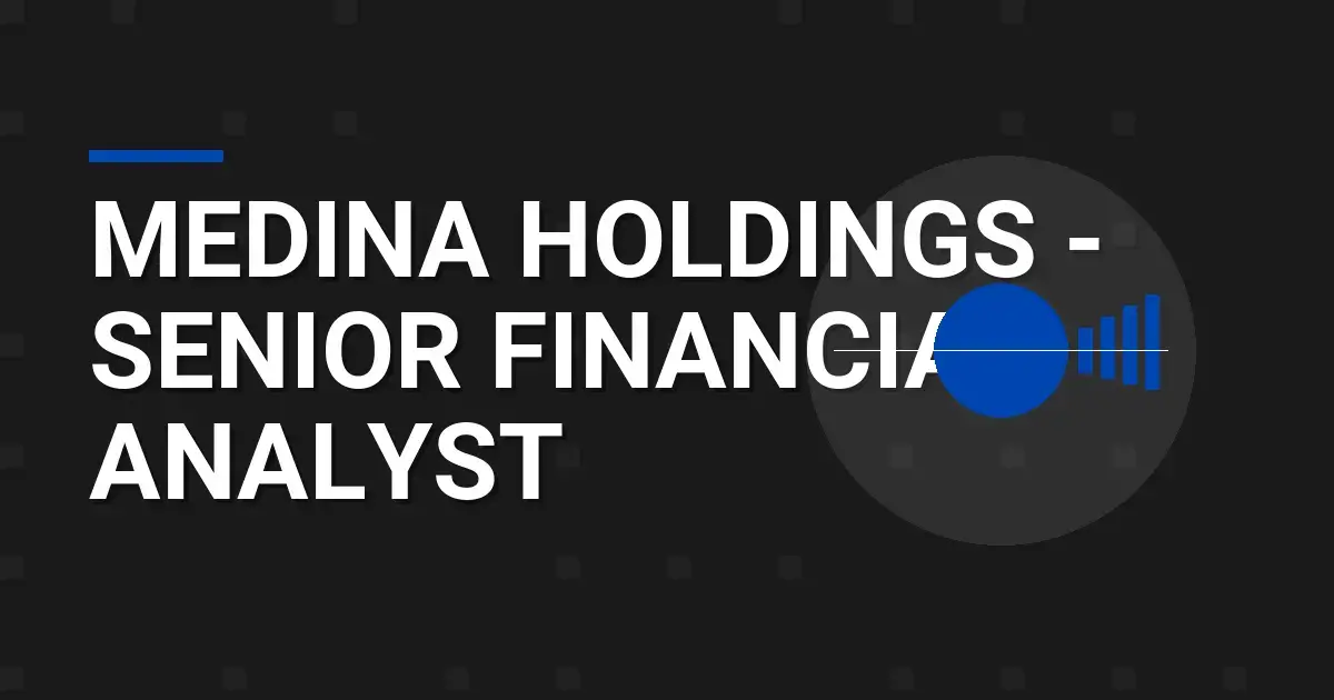 Medina Holdings - Senior Financial Analyst