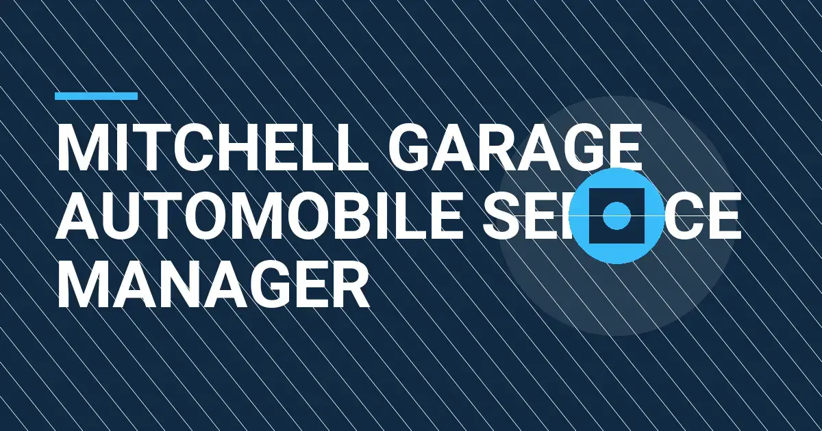 Mitchell Garage Automobile Service Manager