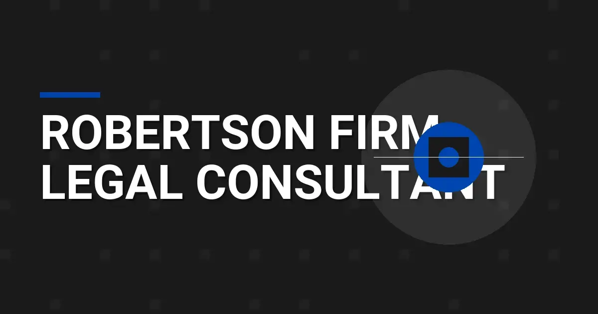 Robertson Firm Legal Consultant