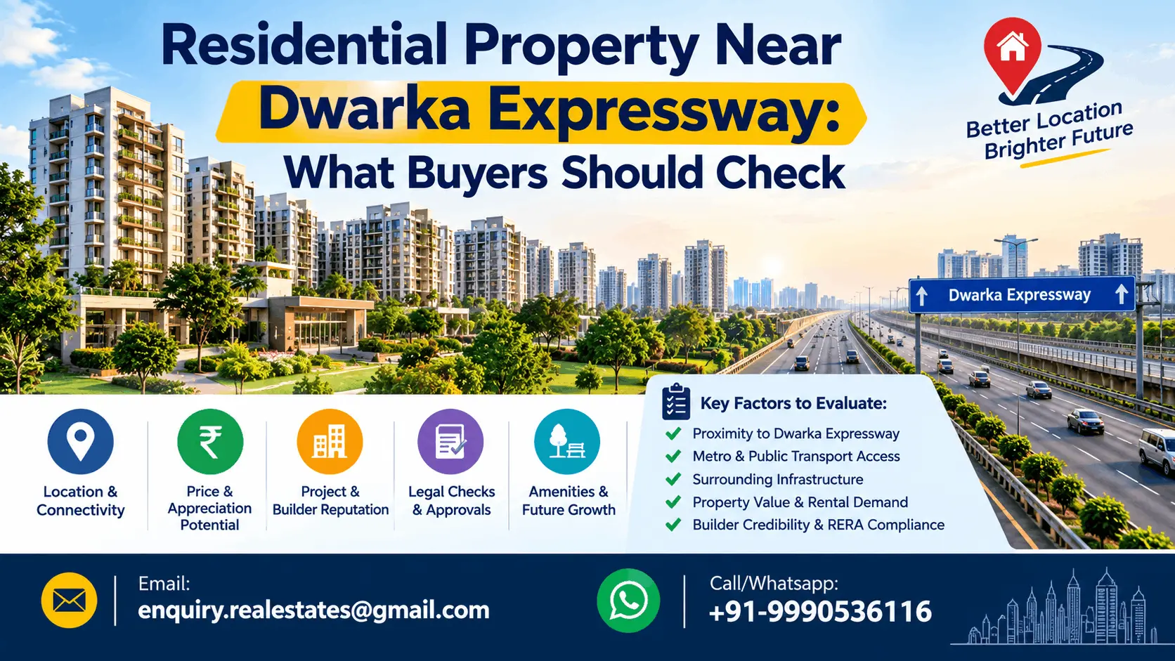 Residential Property Near Dwarka Expressway: What Buyers Should Check